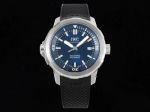 V6S Factory Replica IWC Aquatimer Black Rubber Band Blue Dial Watch 44MM